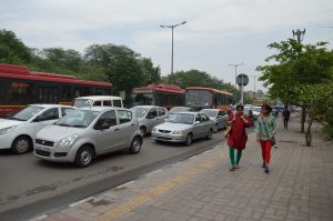 Traffic in New Delhi