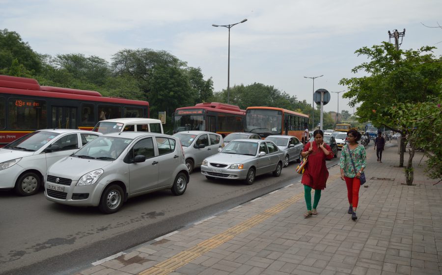 Traffic in New Delhi