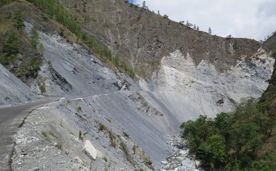 Himalayan landslide-prone terrain