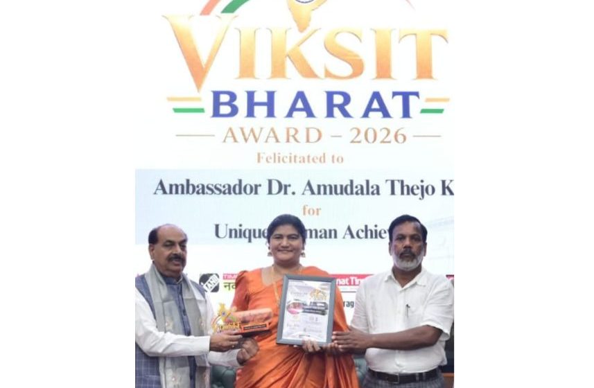 Ambassador Dr. Thejo Kumari Amudala Honoured with Rashtra Ratna Award 2026 and Viksit Bharat Award 2026