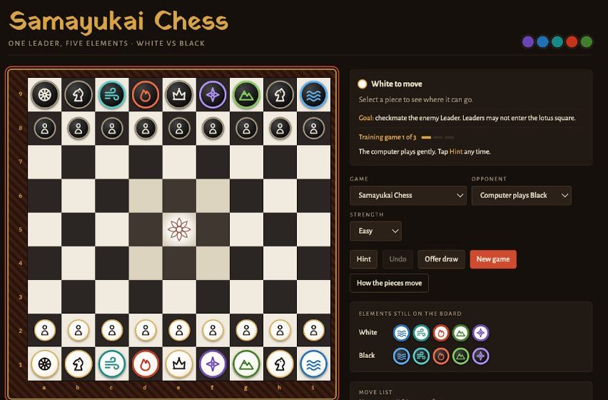 Samayukai Chess: A Game for the Restless Mind